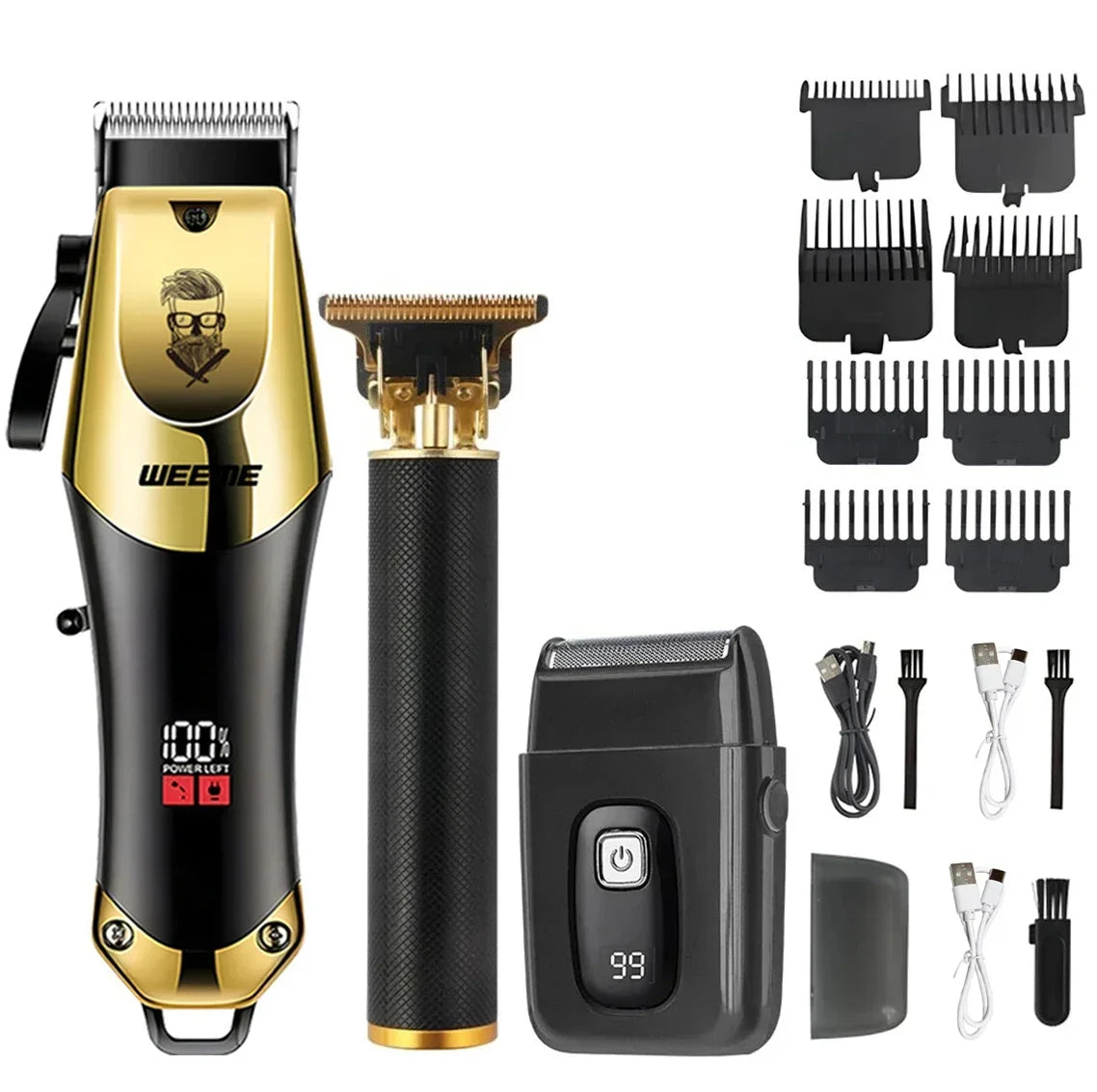 2026 Hair Cutting Machine Electric Vintage Hair Clipper Cordless Shaver Barber USB Fast Charging Hair Trimmer For Hairdresse