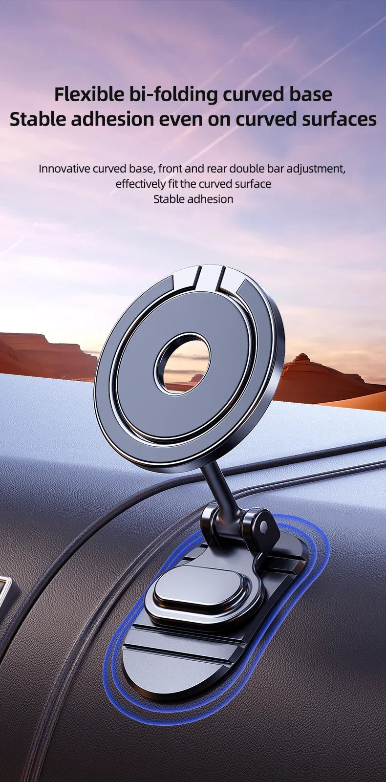 720 Rotation Magnetic Car Phone Holder Stand Strong Magnet Smart Phone Bracket For iPhone 15 14 13 12 Pro Max Samsung Xiaomi