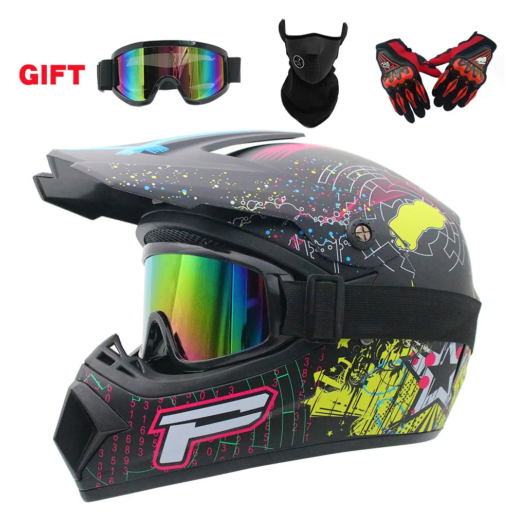 Casco Integral Moto Todoterreno | Downhill y Cross - ¡Incluye 3 Regalos!
