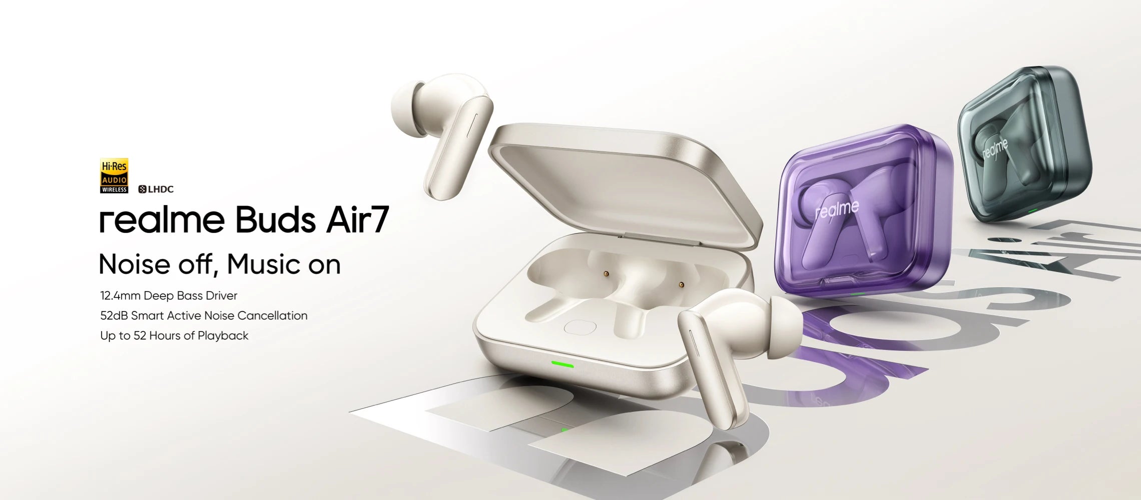 Global Version realme Buds Air 8 55dB Ultra Depth Noise Cancellation True Wireless Earphone Bluetooth 5.4 Earbuds LHDC 5.0 IP55