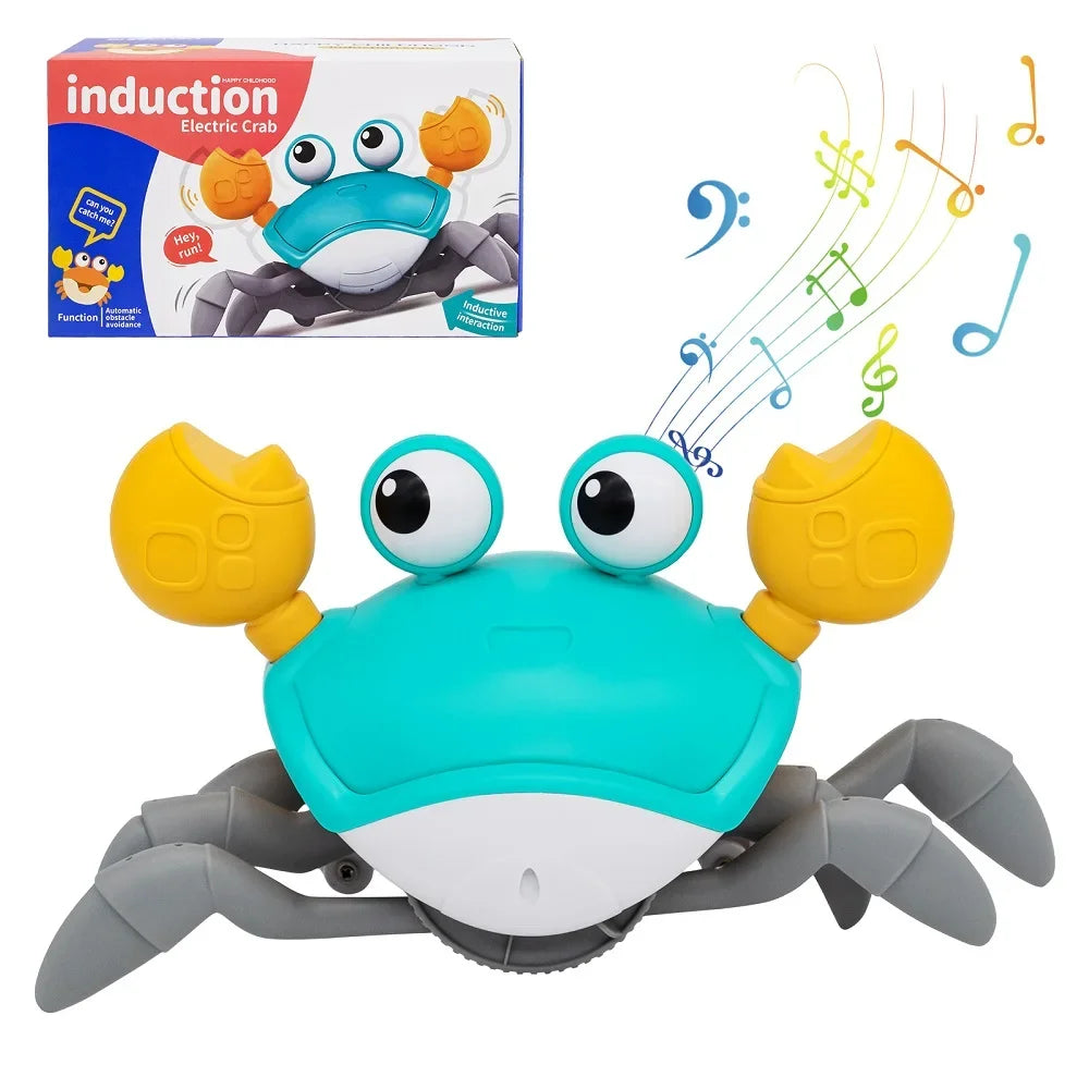 Fun Dancing Crab Run Away Toy For Babies Crawling Interactive Escape Crabs Baby Birthday Thanksgiving Christmas Gift No Battery