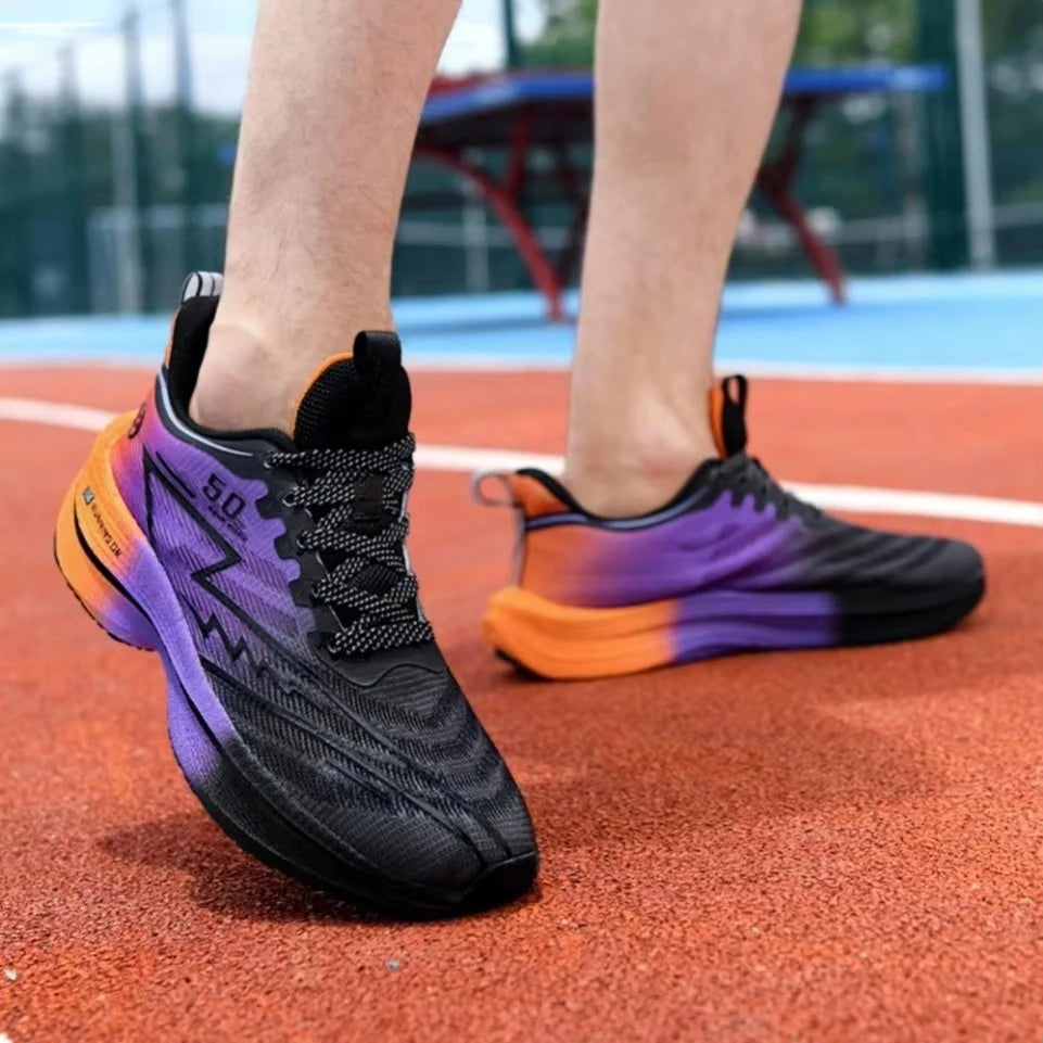 Zapatillas Running Placa de Carbono – Amortiguación Antideslizante Unisex