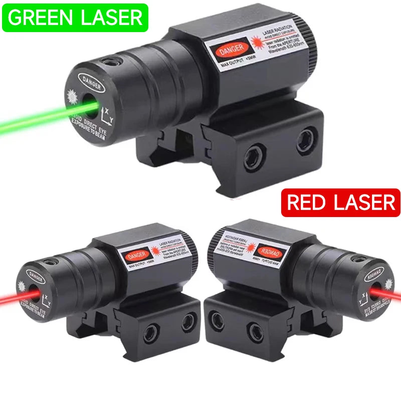 Tactical Red Dot Laser Pointer Sights Hunting with 11mm/20mm Mount Adjustable Sight Accsesories for Picatinny Rail