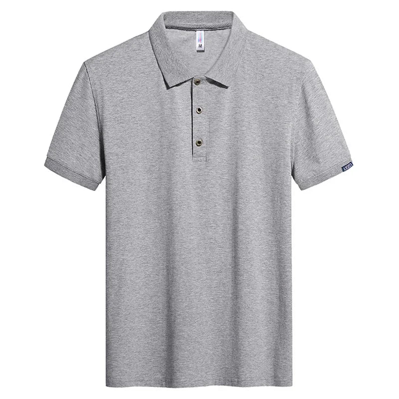 Large Size Men's Polo Shirt Cotton 2024 Summer 6xl Husband Business Collar White Black Short Sleeve Plus 8xl 7xl Tops Shirt Male
