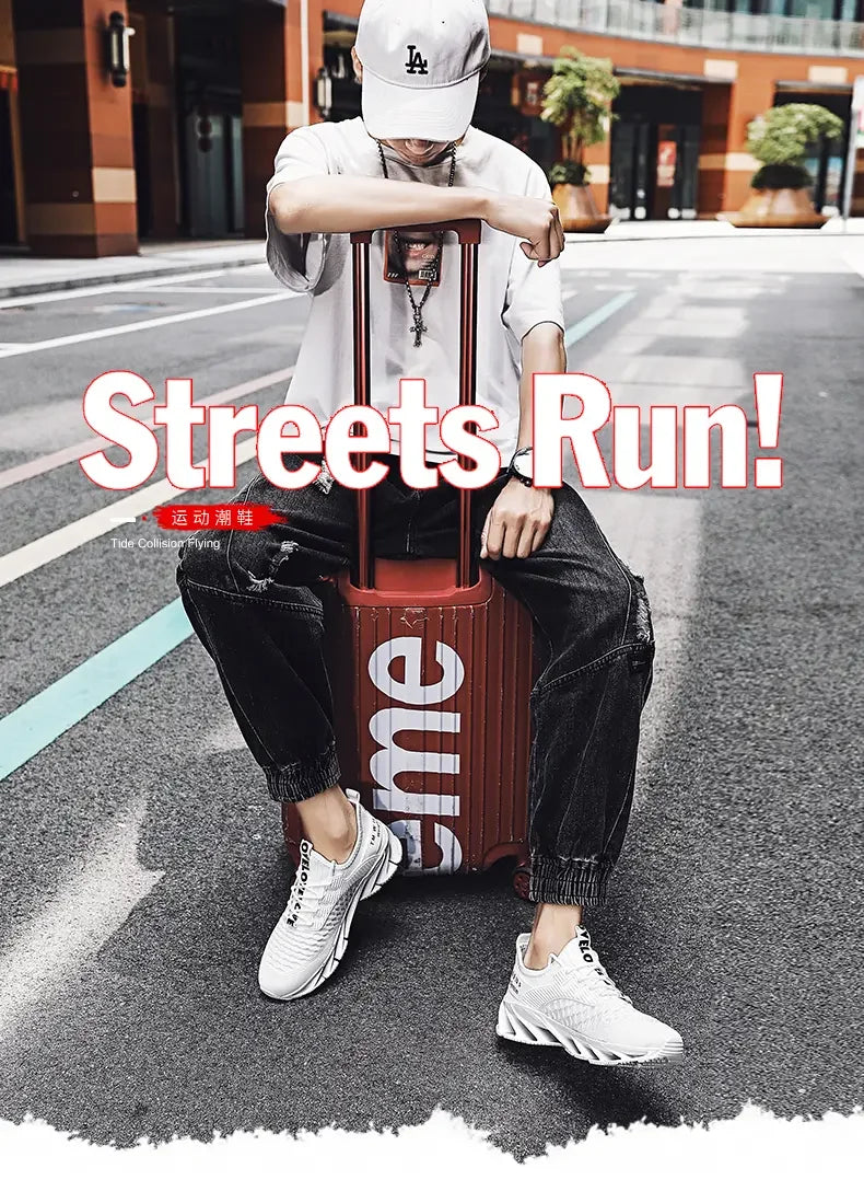 Men Shoes Fashion Mesh Breathable High-quality Sneakers Platform Soft Sole Casual Trend Versatile Running Shoes Tenis Masculino