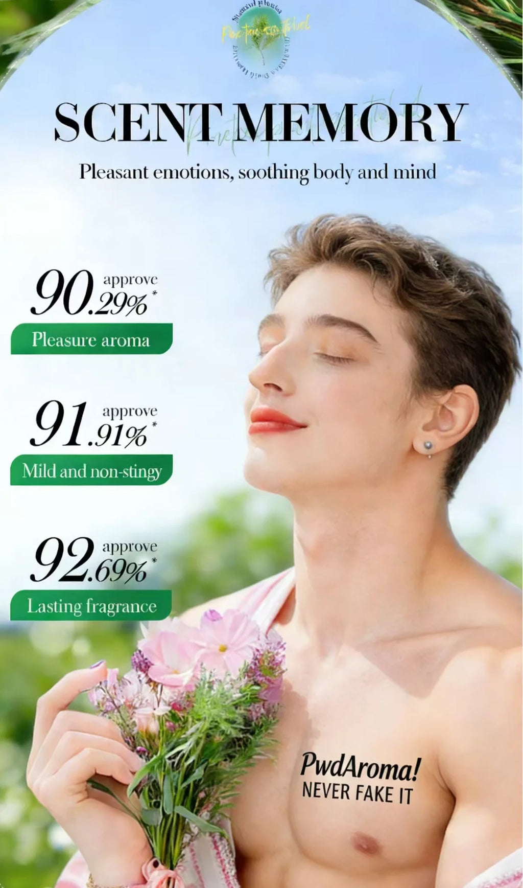 PWD aroma 10ML Massage essential oil male fragrance  strengthened smell High purity body  lubrication