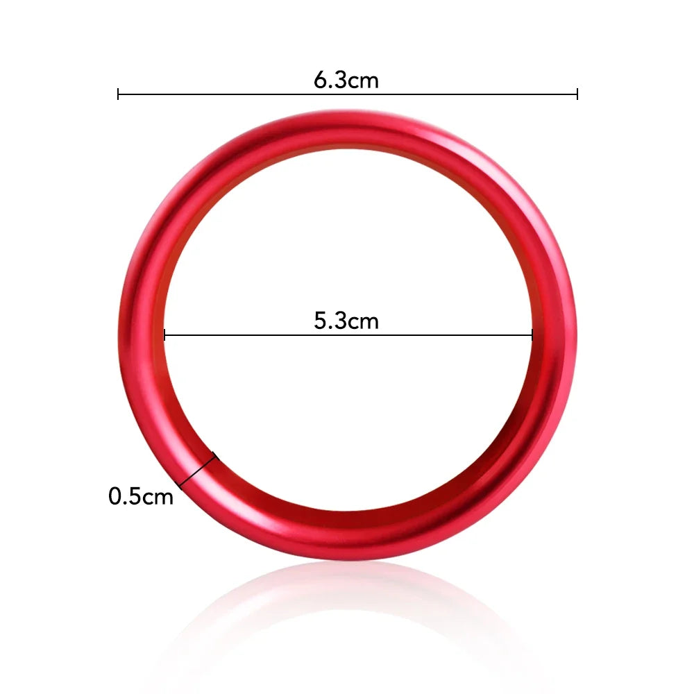 Car Air Center Console Outlet Trim Inner Ring Cover For Audi A3 8V S3 2014-2019 AUDI Q2 Sportback Sedan Accessories Car Styling