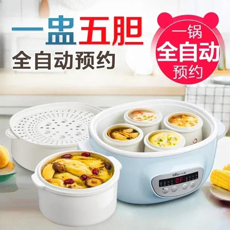 New household multi-functional three-layer stainless steel large-capacity vegetable boiler electric steam engine