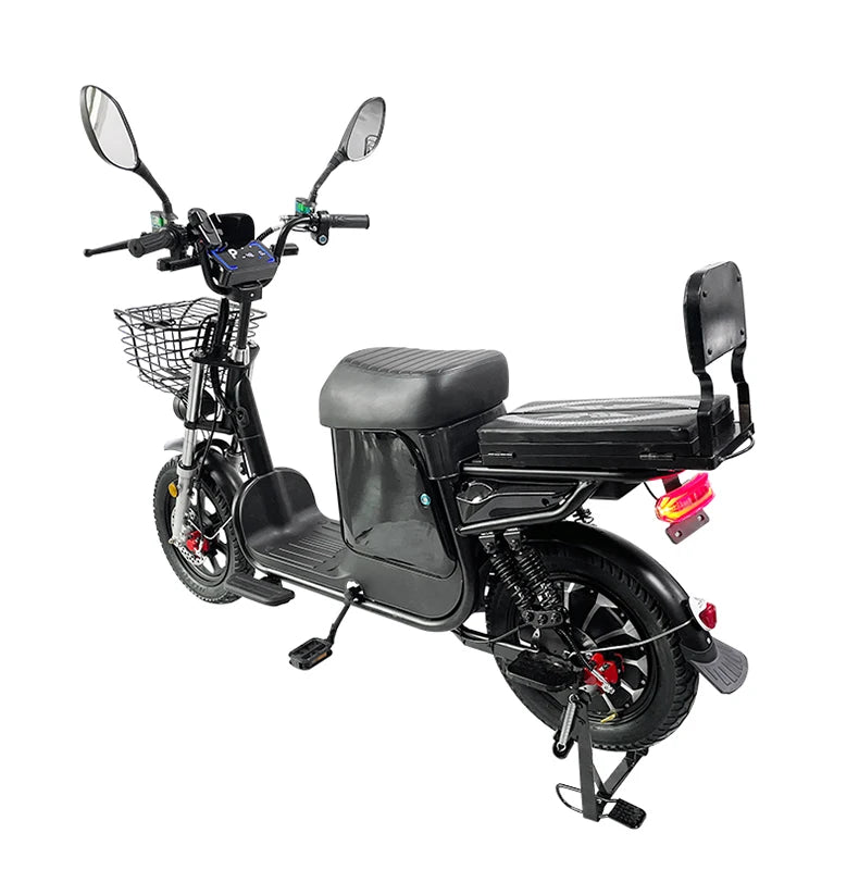 Electric Bike 16” Delivery Electric Bicycle Manufacture 800W 60V Lithium Battery Black E-bike