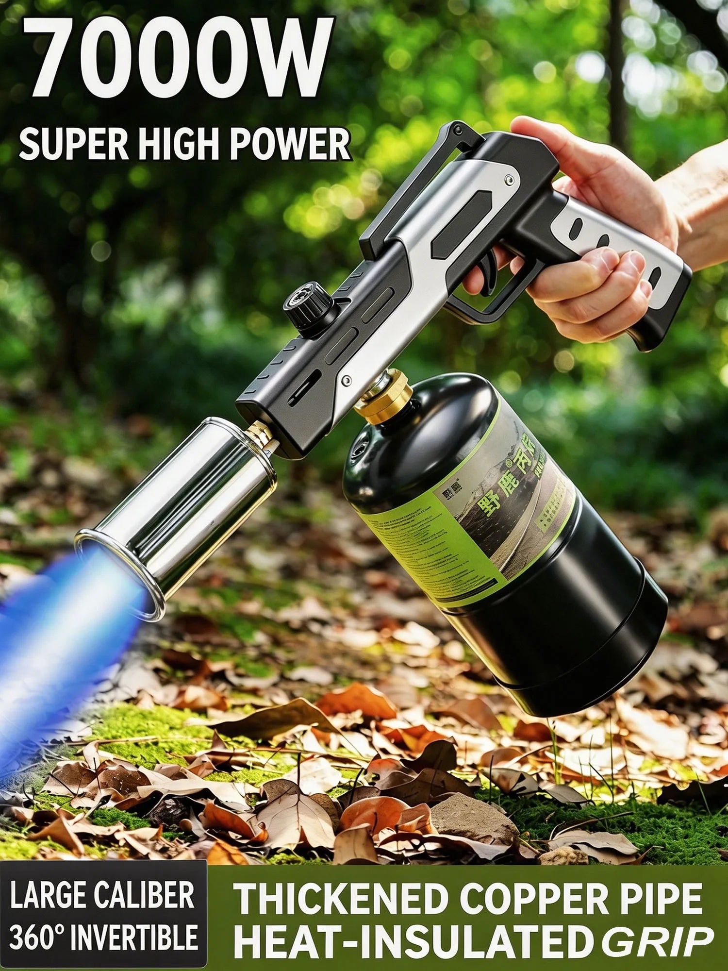 Kitchen Torch High Heat Adjustable Flame Handheld Butane Welding Soldering Tool for BBQ Cooking Camping Hom