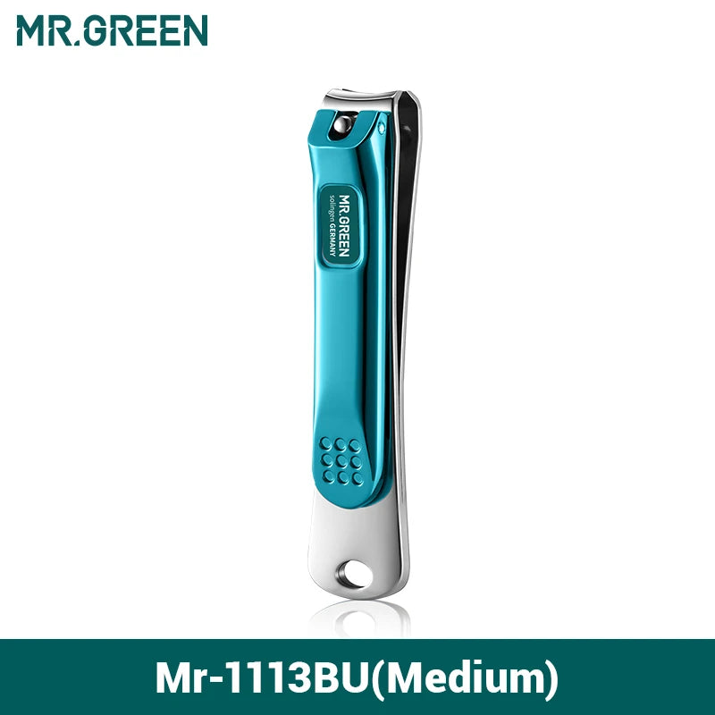 MR.GREEN Nail Clippers Stainless Steel Curved Blade Clipper Fingernail Scissors Cutter Manicure Tools Trimmer with Nail Files