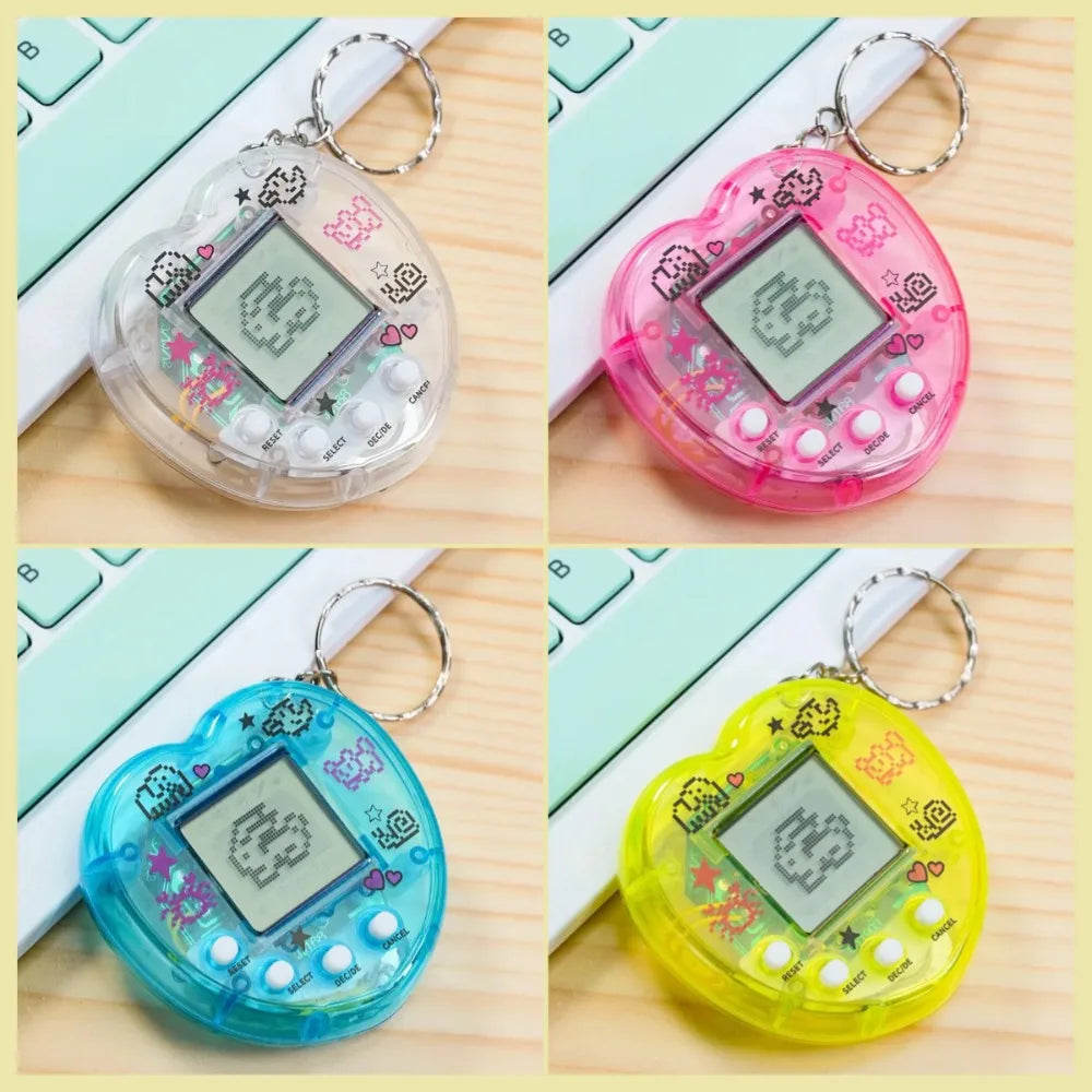 Multilingual Pixelhobby Keychain, Retro Pixel Virtual Electronic Animal Pet Game Toy,