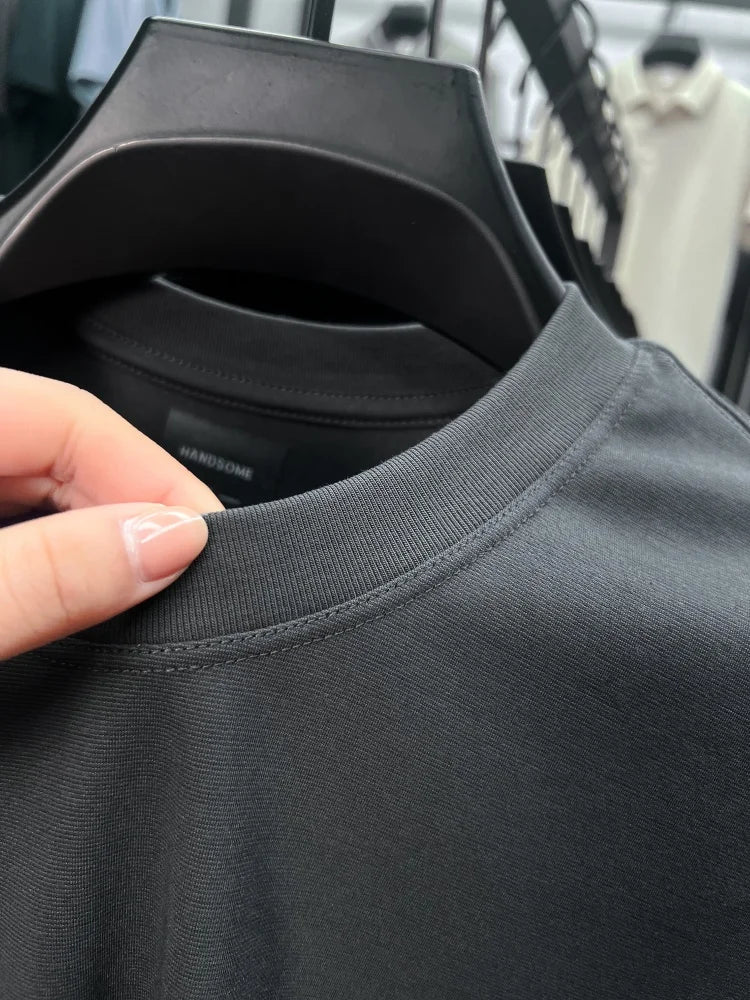 Luxury brand breathable cotton short sleeved exquisite Paul Pony embroidered T-shirt summer comfort casual round neck men's wear