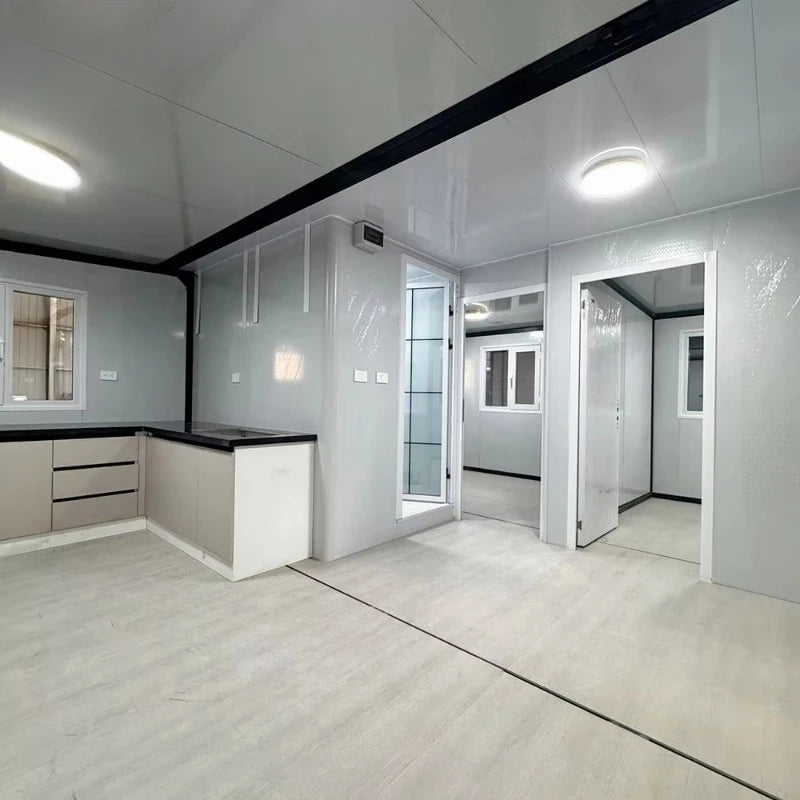 High Quality 20ft 40ft Expandable Container House Luxury 2 3 Bedroom Movable Prefab Foldable Villa Made of Steel Sandwich Panel